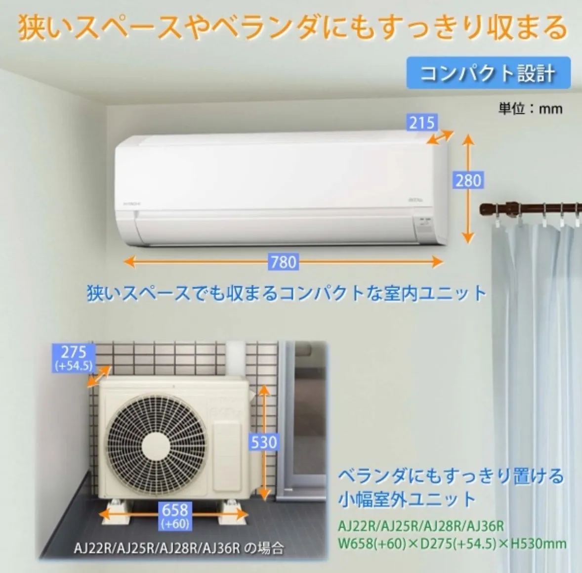10畳 日立 白くまくん RAS-AJ28R‐(W)白色　2024年モデル